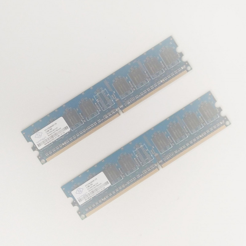 Memoria RAM 1GB PACK de 2